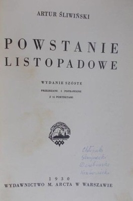 Powstanie listopadowe 1930 r