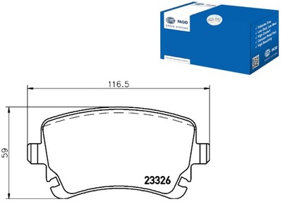 КОЛОДКИ ГАЛЬМІВНІ HELLA PAGID 4F0698451 4B3698451A