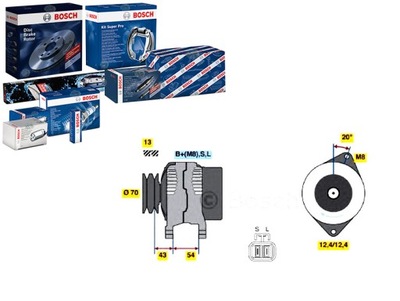 GENERADOR BOSCH ME203546 DRB5611 JA1617IR 8EL7380  