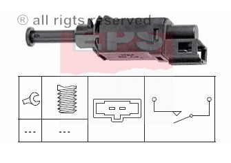 CONMUTADOR DE LUZ LUZ DE FRENADO VW GOLF 1.4-2.3 91- PASSAT  