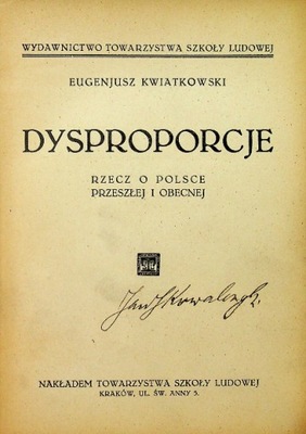 Dysproporcje około 1931 r