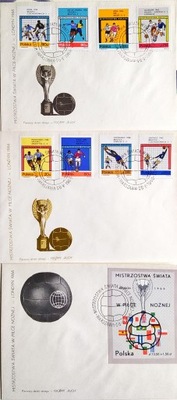 MISTRZOSTWA ŚWIATA W PIŁCE NOŻNEJ LONDYN 1966 -3 KOPERTY FDC