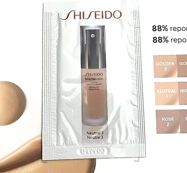 Shiseido Synchro Skin Lasting Liquid Foundation Neutral 3 - 1ml