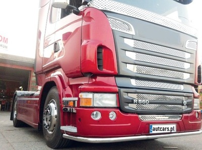 REJILLA DE RADIADOR NIERDZEWNY INOX SÚPER ESPEJO SCANIA 2010-2013 / R500  