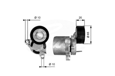 GATES ĮTEMPIKLIS DIRŽELIO PLEIŠTINIO BMW 1 F20 1 F21 2 F22 F87 2 F23 3 F30 