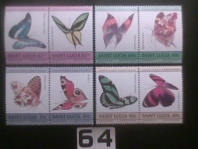 Motyle , Saint Lucia MNH