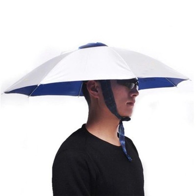 czapka jak parasol parasolka na głowę