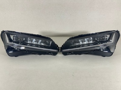 SKODA SUPERB 3 3 RESTYLING 3V1 FARO IZQUIERDA DERECHA PARTE DELANTERA COMPLETO DIODO LUMINOSO LED REJILLAS JUEGO  