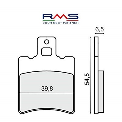 ZAPATAS DE FRENADO RMS YAMAHA NEOS AEROX OVETTO +100  