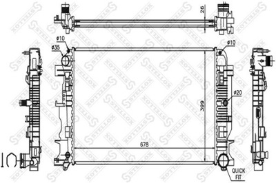 AUŠINTUVAS VARIKLIO MERCEDES SPRINTER 3-T 219 CDI 09-18 