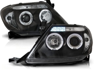 Лампы toyota hilux vii 05-11r кольца led sonar blk фото №1