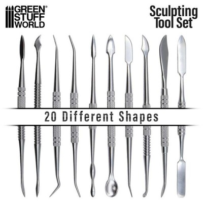 10x Sculpting Tools Narzędzia Rzeźbiarskie by GSW NEW