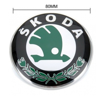 LOGOTIPO EMBLEMA SKODA FABIA II FELICIA 80MM AL PARTE TRASERA  