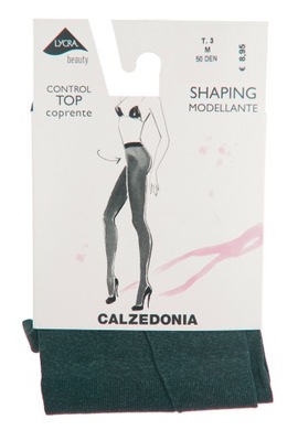 CALZEDONIA rajstopy modelujące szare melanż 1/2