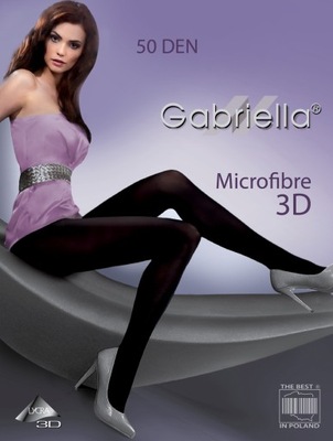 RAJSTOPY GABRIELLA MIKROFIBRA 3D 50 DEN NERO 3