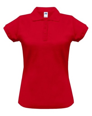Koszulka polo JHK POPL 200, czerwona, r. S