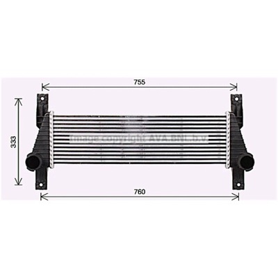 РАДИАТОР ВОЗДУХА DOŁADOWUJĄCEGO AVA QUALITY COOLING FD4655