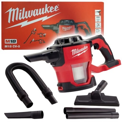 Odkurzacz przemysłowy Milwaukee M18 CV-0 + Filtr Kompaktowy