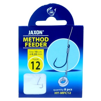 Haczyki METHOD FEEDER 8szt. JAXON przypon GUMKA 12