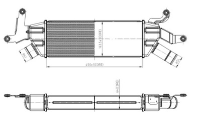 NRF 309042 РАДИАТОР ВОЗДУХА DOŁADOWUJĄCEGO