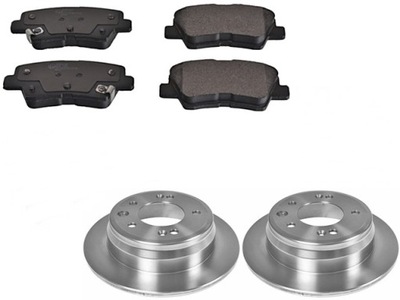 DISCS + PADS BRAKE REAR KIA SOUL I 2008-2013  