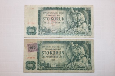 100 koron 1961 Czechosłowacja