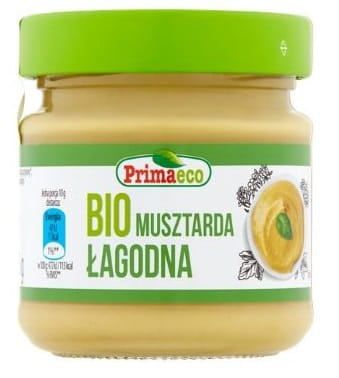 MUSZTARDA ŁAGODNA BIO 170 G - PRIMAECO