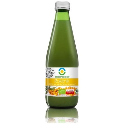 BIO FOOD 100% ekologiczny sok z rokitnika tłoczony BIO 300 ml