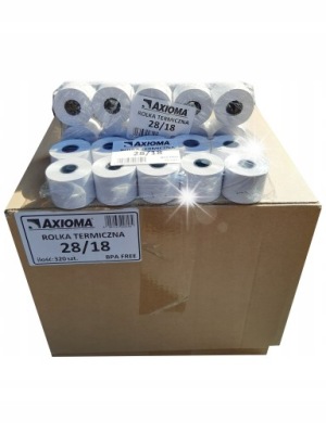 TERMÁLNÍ ROLKA PRO POKLADNY 28x18 rolky KARTON 320 ks