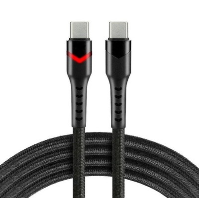 Kabel przewód USB-C PD RGB LED 2m everActive CBB-2PDR Power Delivery 3A z o