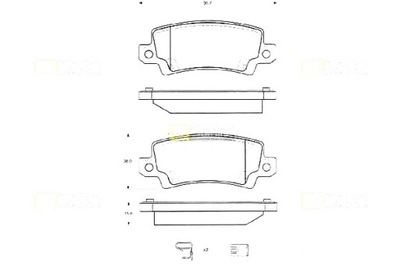 Starline тормозные колодки тормозные toyota corolla corolla v фото №1