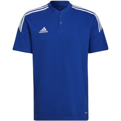 Koszulka męska adidas Condivo 22 Polo niebieska HG6307 R. M