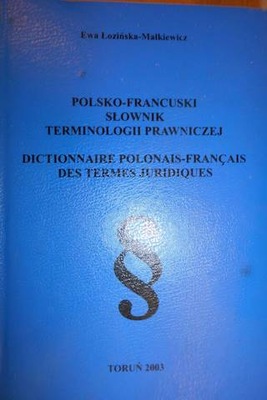 Polsko -francuski słownik terminologii prawniczej