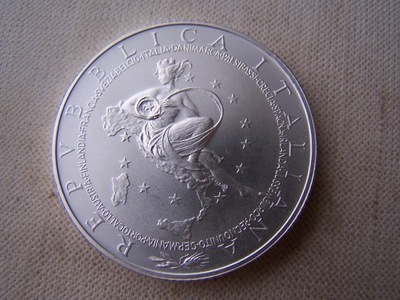 - WŁOCHY -- 2003 -- 10 Euro -- SREBRO