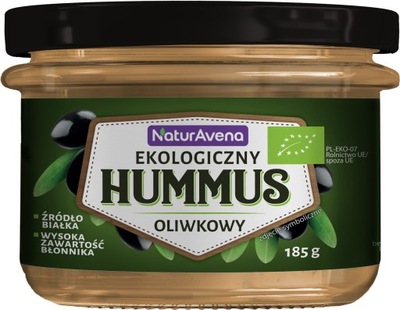 HUMMUS Z OLIWKAMI BIO 185 g - NATURAVENA