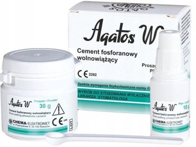 Agatos W 30g+18g Cement fosforanowy wolnowiążący