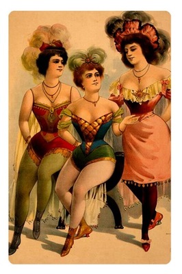 Magnes burleska Bon Ton Burlesquers kabaret 1898
