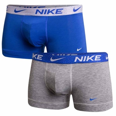 NIKE BOKSERKI MĘSKIE MAJTKI TRUNK 2PK SZARE r.XL