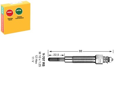 Свеча накаливания ngk 4937 фото №1