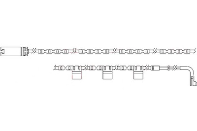 Quick brake ws 0272 a контакт предупредительный, износ накладок тормозных фото №1
