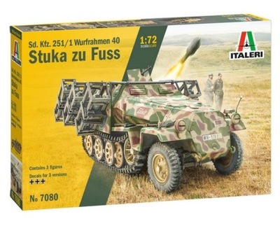 Italeri 7080 Sd.Kfz.251/1 Wurfrahmen Stuka zu Fuss