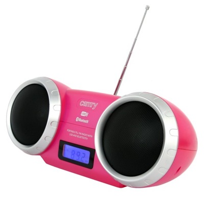 Radio z Bluetooth USB MP3 AUX różowe wyświetlacz Camry CR 1139