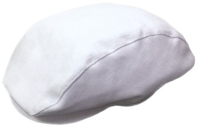 KASZKIET czapeczka czapka biały lniany 62 cm len