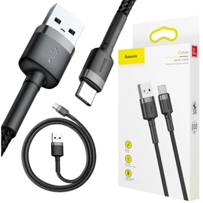 Baseus szybki kabel przewód USB-C Type C Quick Charge QC3.0 2A 1m