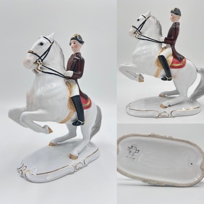 nmmt3 Keramos Vien Austria Jeździec - figurka porcelanowa