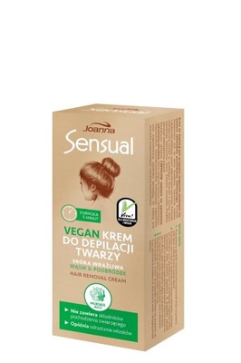 Joanna Sensual Krem do depilacji twarzy Vegan - Morskie Algi 20g