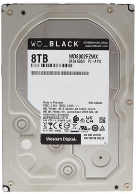 DYSK HDD 3.5" WD BLACK WD8002FZWX 8TB 7200RPM