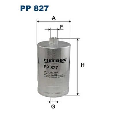 FILTRO COMBUSTIBLES FILTRON PP 827  