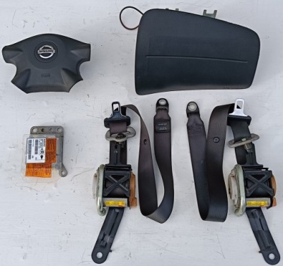 Nissan almera n16 lift 06 r набор подушек подушка безопасности ремни датчик kpl 5d hb фото №1