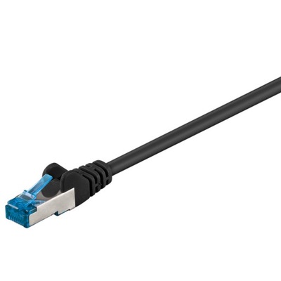 Kabel LAN RJ45 Patchcord CAT 6A S/FTP czarny 10m